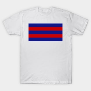 England 1975 Retro Track Bars Blue and Red T-Shirt